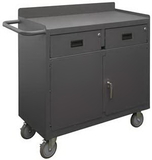 Durham 2213A-LU-95 Mobile Bench Cabinet with 5