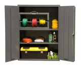 Durham 2600-2S-95 Industrial 16 Gauge Storage Cabinet, 18X36X48, 2 Shelves