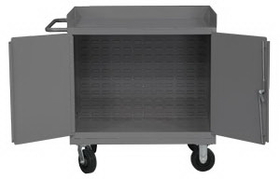 Durham 3100-BLP-95 36"W Mobile Bench Cabinet