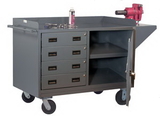 Durham 3401-95 14 Gauge Mobile Bench Cabinets 
