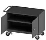 Durham 3412-RM-FL-95 Mobile Bench Cabinet with 6