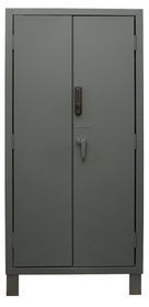 Durham 3702CX-BLP4S-95 Access Control Cabinets with Shelves - 36 x 24 x 78