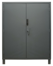 Durham 3704CX-BLP4S-95 Access Control Cabinets with Shelves - 60 x 24 x 78