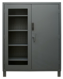Durham 3704CXC-BLP4S-95 Access Control Cabinets with Shelves - 60 x 24 x 78