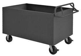 Durham 4STE-SM-2436-95 4 Sided Solid Box Truck with Ergonomic Handle