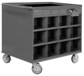 Durham 662-95 2-Sided Mobile Cart/Work Stations
