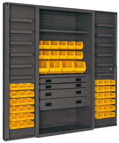 Durham DCBDLP524RDR-95 36" Wide Cabinet with 52 Bins
