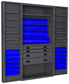 Durham DCBDLP584RDR-5295 36" Wide Cabinet with 58 Bins