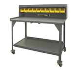 Durham DWBM-3060-BE-RSR-95 With Riser, Electrical Strip, and 10 Bins
