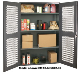 Durham EMDC-362472-95 Clearview Shelf Cabinets, 36X24X72, 3 Shelves