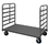 Durham EPT2RH30486PU95 2 Sided Platform Truck with 6" x 2" Polyurethane casters, (2) rigid and (2) swivel, lips down with 2 removable, tubular raised push handles, gray