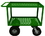 Durham GC-2436-2-10/12PN-83T Garden Cart with (2) 12" rigid Pneumatic wheels and (2) 10" swivel Pneumatic casters, 2 perforated shelves, 18-1/16" distance between shelves