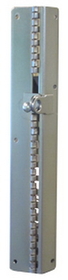 Durham H302 Plated locking hinge with swivel padlock attachment