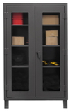 Durham HDCC244866-3S95 12 Gauge Clearview Cabinets with Lexan Doors, 24X48X66, 3 Shelves