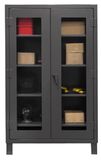 Durham HDCC244878-4S95 12 Gauge Clearview Cabinets with Lexan Doors, 24X48X78, 4 Shelves