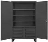 Durham HDCD244878-6B95 12 Gauge Cabinet with Drawers, 24X48X78, 4 Shelves