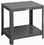 Durham MTA182424-1.5K295 Adjustable Height Machine Table with (2) 16 gauge steel shelves that adjust on 3" centers, gray
