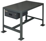 Durham MTD243618-2K195 Medium Duty Machine Tables With Drawer and Top Shelf Only, 24X36X18