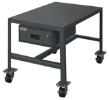 Durham MTDM182418-2K195 Mobile Medium Duty Machine Tables with Drawer & Top Shelf Only, 18X24X18