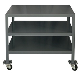 Durham MTM243630-2K395 Mobile Medium Duty Machine Tables - 3 Shelves, 24X36X30