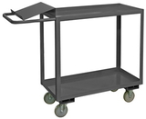 Durham OPC-2436-2-95 2 Shelf Order Picking Cart with writing surface & 1-1/2