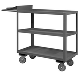 Durham OPC-2436-3-95 3 Shelf Order Picking Cart with writing surface & 1-1/2