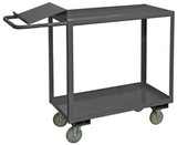 Durham OPC-2448-2-95 2 Shelf Order Picking Cart with writing surface & 1-1/2