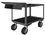 Durham OPCPFS-243638-2-RM-8PN-95 Order Picking Cart with 8" x 3" Pneumatic casters, (2) rigid and (2) swivel, 2 shelves, slanted writing shelf with storage pocket, non-slip vinyl surface