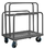 Durham PMWP-2436-6PU-95 Panel Moving Truck with 6" x 2" Polyurethane casters, (4) swivel, perforated deck and 4 welded tubular dividers, gray