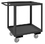 Durham RSC-1824-2-95 Rolling Service Cart, 5" x 1-1/4" Polyurethane Casters - 2 Rigid, 2 Swivel with Side Brakes, 2 Shelves, 1-1/2" Lips Up, and Tubular Handle
