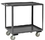 Durham RSC-1832-2-95 Rolling Service Cart, 5" x 1-1/4" Polyurethane Casters - 2 Rigid, 2 Swivel with Side Brakes, 2 Shelves, 1-1/2" Lips Up, and Tubular Handle