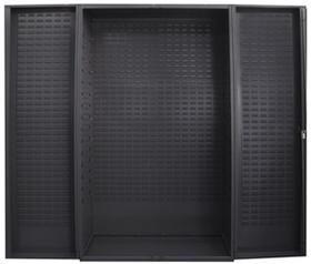 Durham SJC-BDLP-95 Heavy Duty Customizable Cabinet, no bins or shelves, deep door style, gray