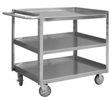 Durham SRSC1618303FLD5PU Stainless Steel Stock Cart with 5