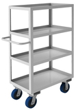 Durham SRSC1618304ALU6PU Stainless Steel Stock Cart with 6