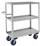 Durham SRSC1618363ALU6PU Stainless Steel Stock Cart with 6