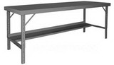 Durham WBF-3096-95 Folding Leg Work Bench With Steel Top