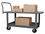 Durham WHPTA30486MR95 Adjustable 2 Deck Platform Truck with 6" x 2" Mold-On-Rubber casters, 30x48