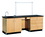 Diversified Woodcrafts 1116K 8' Instructor's Desk, 96"W x 30"D x 36"H