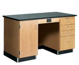 Diversified Woodcrafts 1214KF-L 5' Instructor'S Desk W/ Flat Top, 60Wx30Dx36H