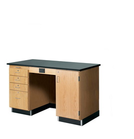 Diversified Woodcrafts 1214KF-R Kinetic Instructor Desk w/Sink