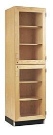 Diversified Woodcrafts 320-2422K Tall Storage with Split Glass Doors