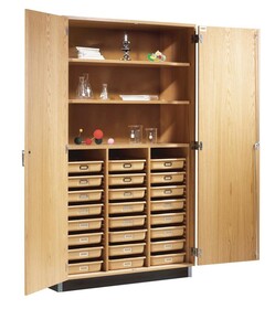 Diversified Woodcrafts 351-4822K Access Tote Tray & Shelf Storage Cabinet