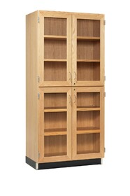 Diversified Woodcrafts 357-3622K Access Tall Storage with Split Glass Doors