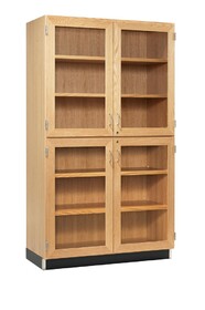 Diversified Woodcrafts 357-4822K Access Tall Storage with Split Glass Doors
