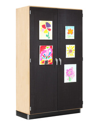 Diversified Woodcrafts 359-4822M Perspective Canvas Door Display Cabinet