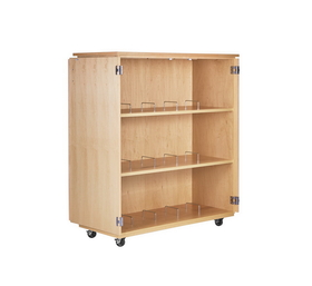 Diversified Woodcrafts 4711M Microscope Storage Cabinet, 54"W x 24"D x 64-1/4"H, Maple