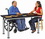 Diversified Woodcrafts ALT-6030BL Adjustable Leg Table With/Black.Lam. Top