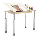 Diversified Woodcrafts ALTD1-6030 Adj Leg Drafting Table-Single Sta.
