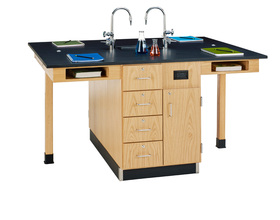 Diversified Woodcrafts C2416K Kinetic Modular Island Double Lab Stations