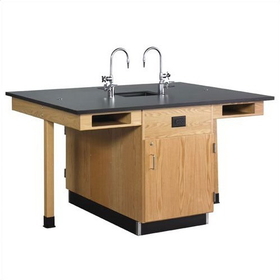 Diversified Woodcrafts C2436K Kinetic Modular Island Double Lab Stations